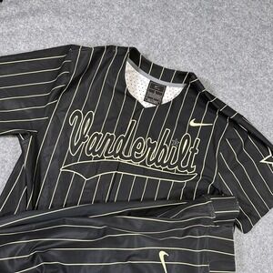 Vanderbilt Commodores Baseball Jersey Pants Set Mens Large Black Gold Nike NCAA